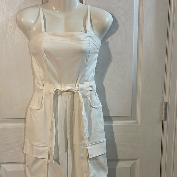 Evolutionary Pants - Revolution White Jumpsuit with Belt